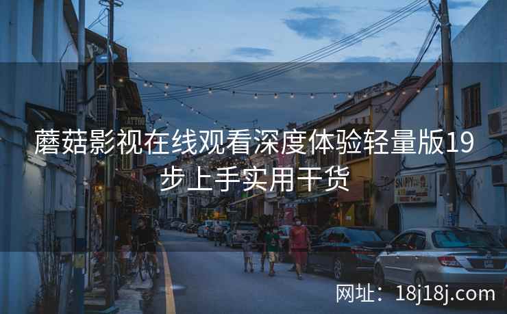 蘑菇影视在线观看深度体验轻量版19步上手实用干货